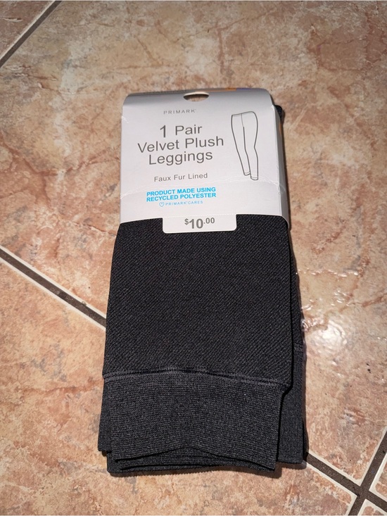 Primark Pants - Primark Velvet Plush Leggings - Charcoal Gray